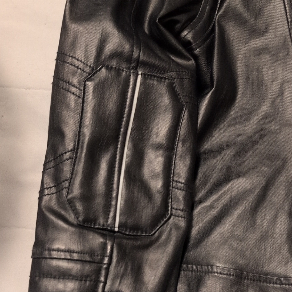 Harley-Davidson Black Leather Bomber Jacket - Picture 4 of 5